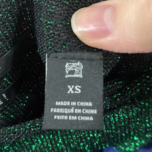 Scotch & Soda OK Bye Selina mohair blend colorblock high neck fuzzy sweater XS - Picture 14 of 16